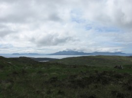 Isles of Rum and Eigg, looking south
