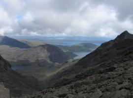 Looking east down into Garbh-choire