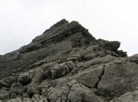 The way up south from the bealach to Sgurr nan Eag