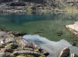 Blue-green Loch Coir' a' Ghrunnda