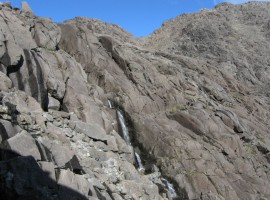 Allt Coir' a' Ghrunnda down the slabs