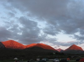 The Red Cuillin looking extra red