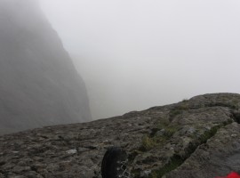 Misty view out to sea