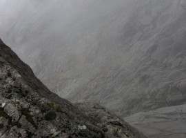 Looking further down from the Cioch