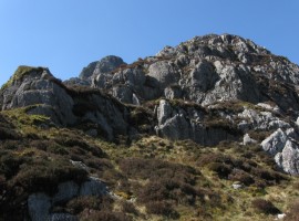 Further up the ridge