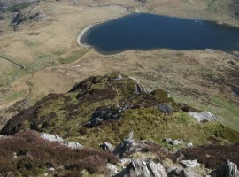 Looking back down the ridge