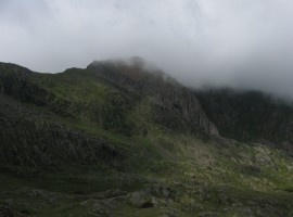Garnedd Ugain above Cwm Glas