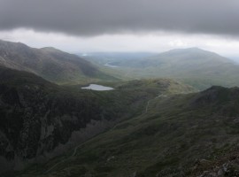 View east from Crib Goch