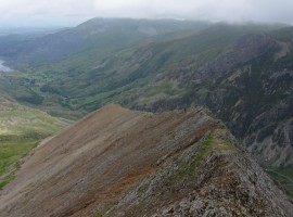 Looking down north ridge
