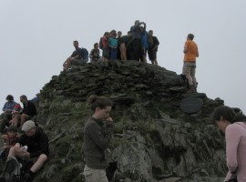 View of Snowdon summit