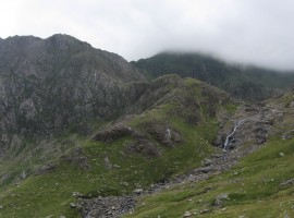 Looking back up the Miners' Track